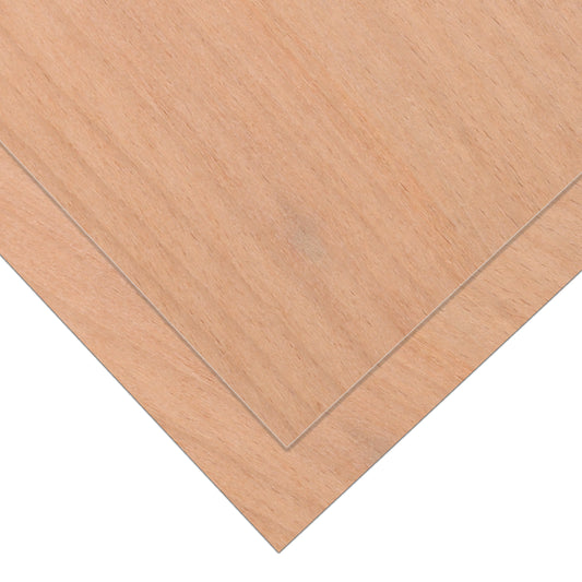 6pcs Red Beech Plywood 1/8" x 12" x 12" Bubinga Unfinished Wood for Crafts CNC Cutting Painting