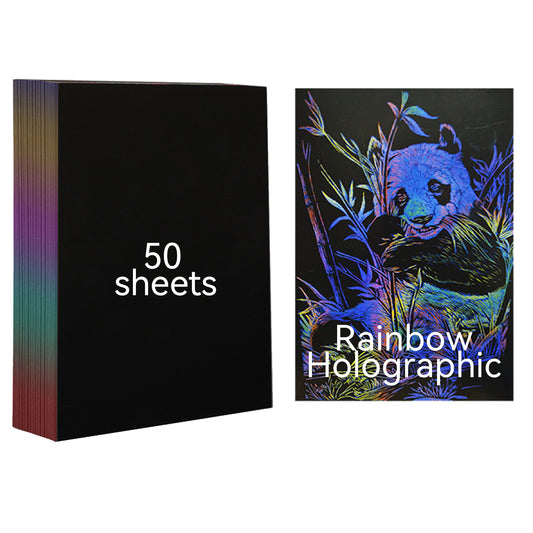 Rainbow Laser Scratch Paper