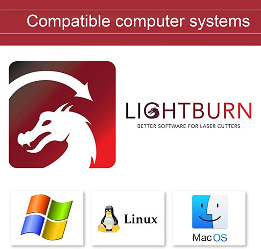 Lightburn Software - Gcode License Key, for Most Diode Laser Engravers Machines On The Market