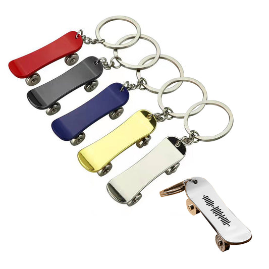 Personalized Skateboard Keychain